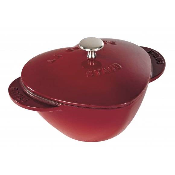 Staub Special Cocotte Garnek Eliwny Owalny Serce L Czerwony