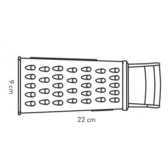 TESCOMA HANDY Tarka ze stali nierdzewnej z uchwytem / 643780.00