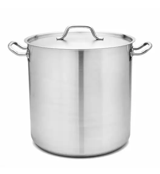 TADAR Garnek gastronomiczny 25,5 l z pokrywką 32 cm / stal nierdzewna / indukcja