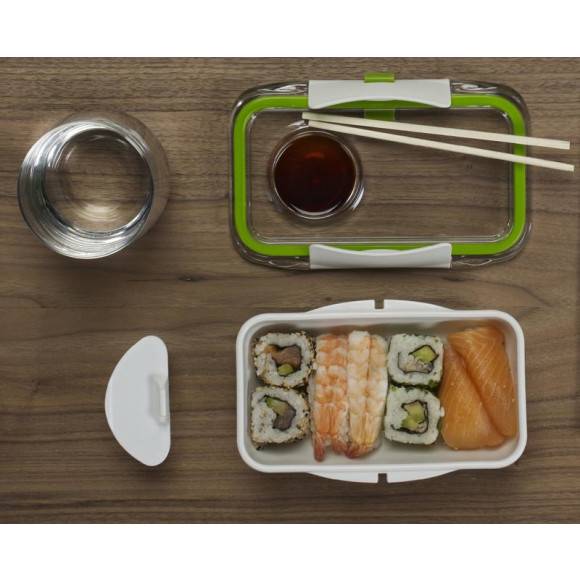 BLACK+BLUM BENTO BOX Pojemnik na lunch, czarno/czerwony. Btrzy