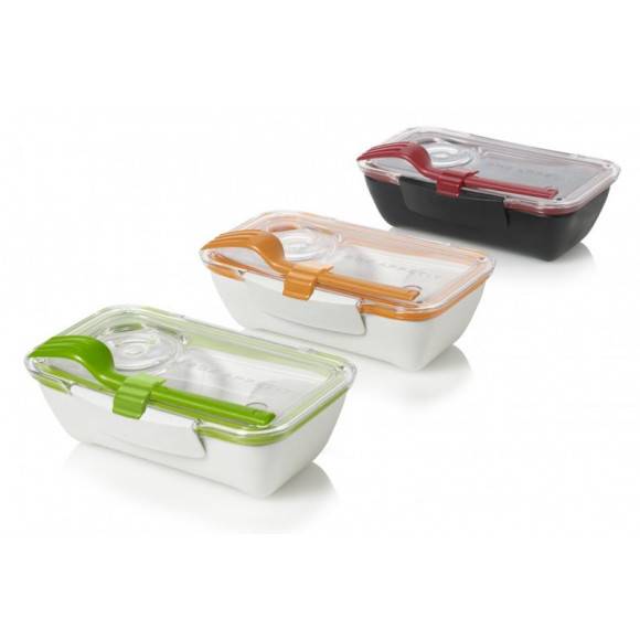 BLACK+BLUM BENTO BOX Pojemnik na lunch, czarno/czerwony. Btrzy