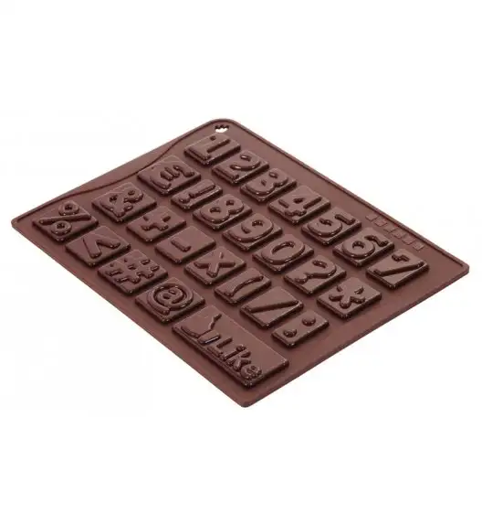 PAVONIDEA Forma na czekoladowe pralinki / cyferki / Btrzy