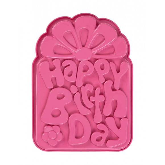 PAVONIDEA HAPPY BIRTHDAY forma na ciasto lub tort / silikon