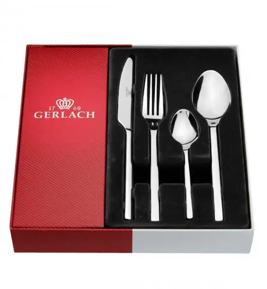Gerlach Modern Sztućce Komplet 48 el (2x24) pudełko / 12 osób / połysk