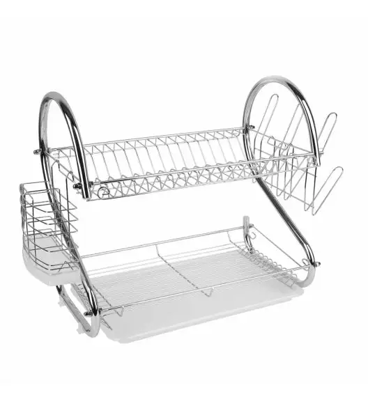TADAR DŻETA Dwupoziomowa suszarka do naczyń / stal chromowana