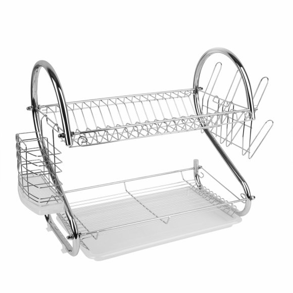 TADAR DŻETA Dwupoziomowa suszarka do naczyń / stal chromowana
