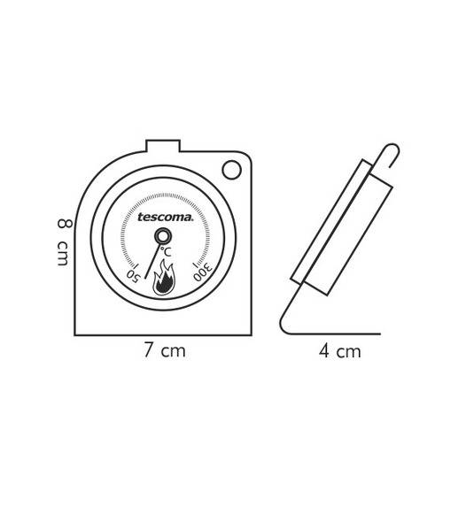 TESCOMA GRADIUS Termometr kuchenny do piekarnika / stal nierdzewna
