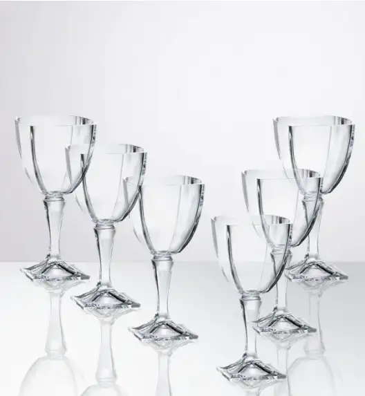 BOHEMIA AREZZO Zestaw kieliszków do wina białego, szkło kryształowe, CR33A500