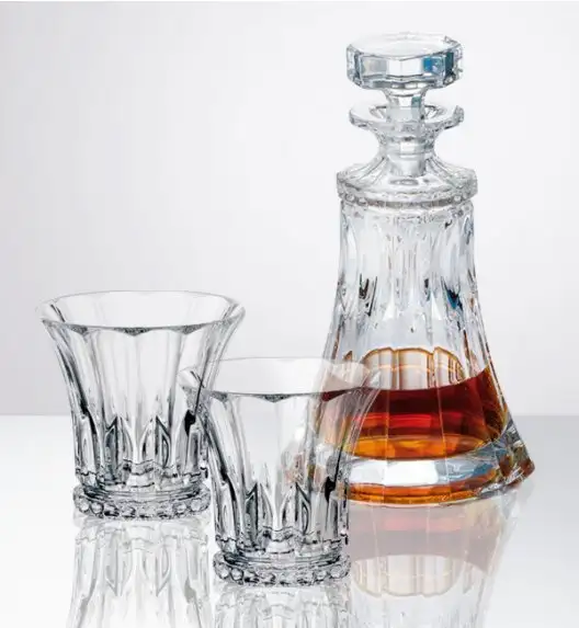 BOHEMIA WELLINGTON Zestaw do whisky - karafka + 2 szklanki - CR114A500
