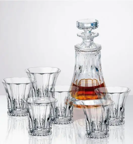 BOHEMIA WELLINGTON Zestaw do whisky - karafka + 6 szklanek - CR5A500