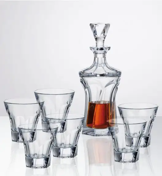 BOHEMIA APOLLO Zestaw do whisky karafka + 6 szklanek - CR120A500