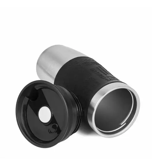 KönigHOFFER LOARA Kubek termiczny 400 ml czarny / stal nierdzewna