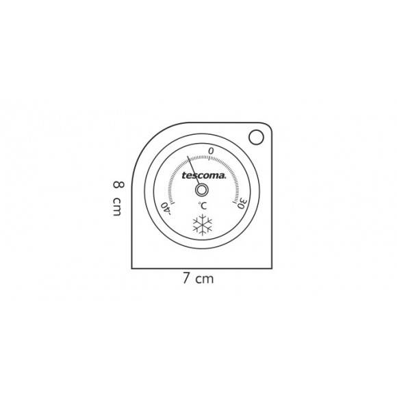 TESCOMA GRADIUS Termometr kuchenny do zamrażarek i lodówek / stal nierdzewna VIDEO