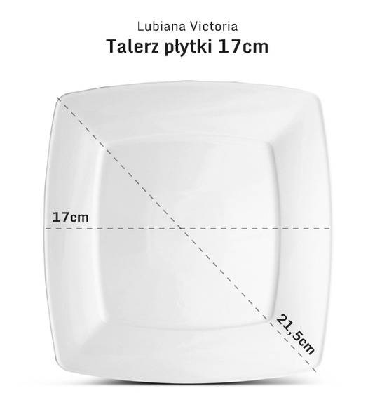LUBIANA VICTORIA 12 x talerz deserowy 17 cm 