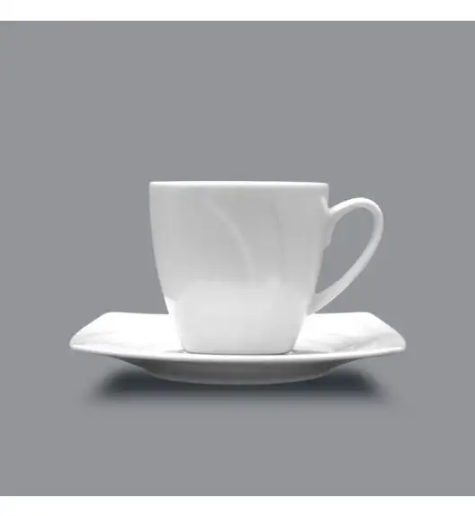 LUBIANA CELEBRATION Komplet 6 Filiżanek espresso 90 ml + spodki / 12 el / 6 os / porcelana