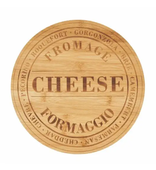 TADAR Drewniana deska do serów 28 x 2 cm / drewno bambusowe