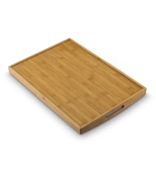 TADAR Taca bambusowa Vassoio z uchwytami 51,5 x 36 x 4,5 cm. Naturalne włókna bambusowe.