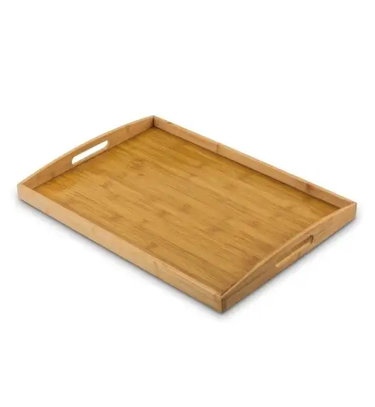TADAR Taca bambusowa Vassoio z uchwytami 51,5 x 36 x 4,5 cm. Naturalne włókna bambusowe.