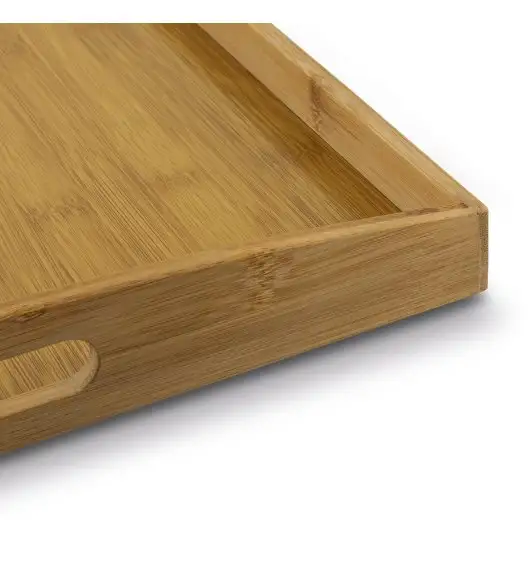 TADAR Taca bambusowa Vassoio z uchwytami 51,5 x 36 x 4,5 cm. Naturalne włókna bambusowe.