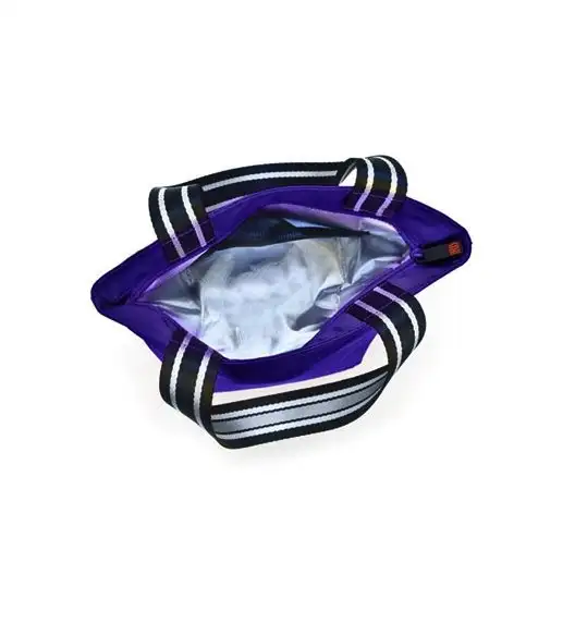 Iris - Lunchbag TOTE, niebieski. Stylowa torba na lunch z folią termoizolacyjną / Btrzy