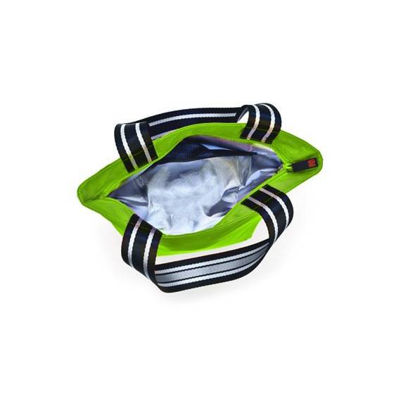 Iris - Lunchbag TOTE, zielony. Stylowa torba na lunch z folią termoizolacyjną / Btrzy