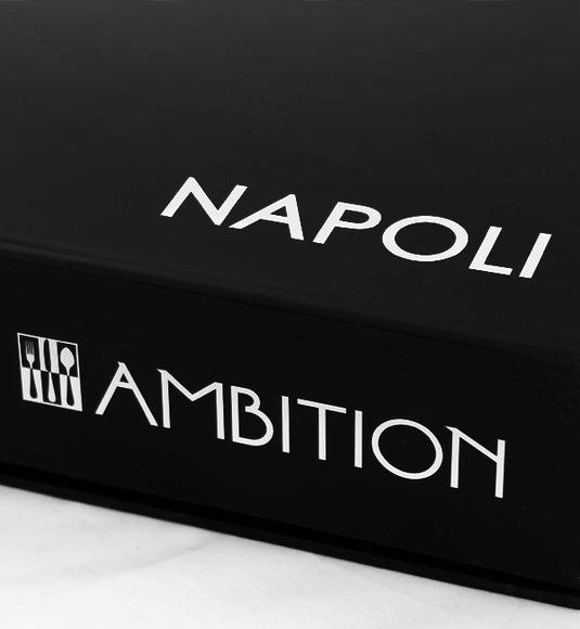 AMBITION NAPOLI Sztućce Komplet 42 el pudełko / 6 osób / połysk 83815