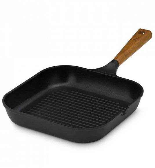 GERLACH NATUR Komplet patelni  20, 24, 28 cm, Grillowa 28 cm / powłoka ceramiczna ILAG® Non-Stick