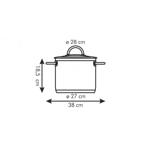 TESCOMA VISION Garnek 11 l z pokrywką 28 cm / stal nierdzewna