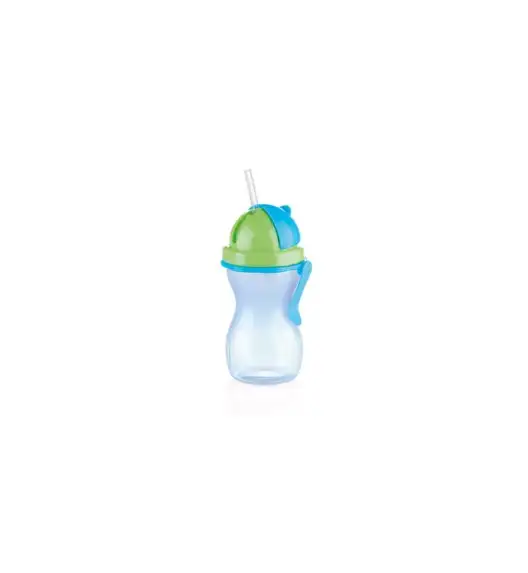 TESCOMA BAMBINI Butelka dziecięca ze słomką 300 ml / zielono - niebieska