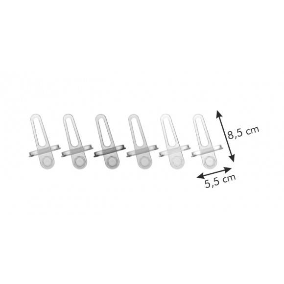 TESCOMA BAMBINI Uchwyty do lodów 6 szt. / tworzywo sztuczne