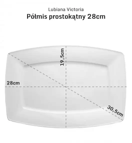 LUBIANA VICTORIA Półmis / półmisek 28 cm / porcelana