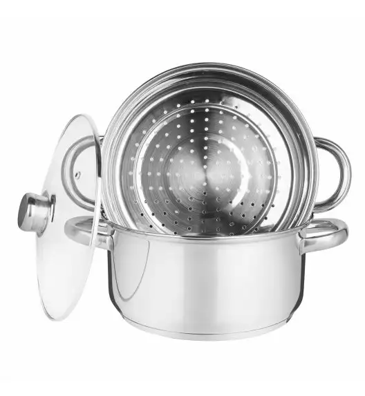 KönigHOFFER Garnek do gotowania na parze SENSO 22CM / 3ELEM INDUKCJA