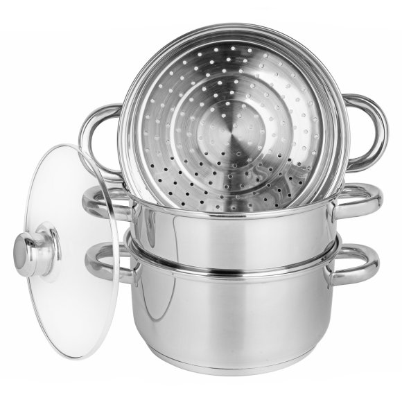 KönigHOFFER Garnek do gotowania na parze SENSO 22CM / 4ELEM INDUKCJA