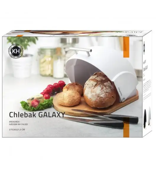 KÖNIGHOFFER GALAXY Chlebak akrylowy biały 37 cm / tworzywo sztuczne