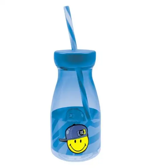 ZAK! DESIGNS Butelka ze słomką dla chłopczyka Smiley Kid / Btrzy 
