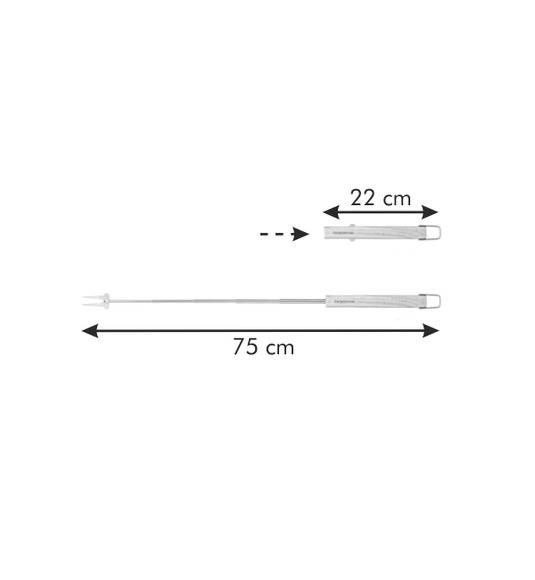 TESCOMA PRIVILEGE Widelec teleskopowy do grillowania 75 cm / stal nierdzewna