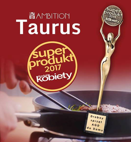 AMBITION TAURUS Patelnia 22 cm z powłoką Teflon ® Platinum Plus INDUKCJA / 34015