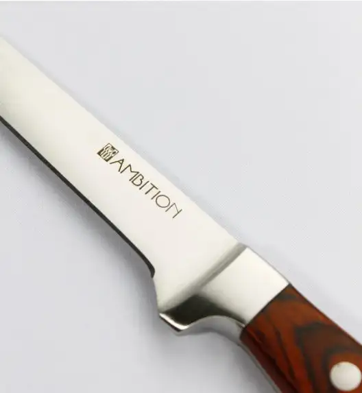 AMBITION TITANIUM Nóż kuchenny 13 cm / drewniana rękojeść