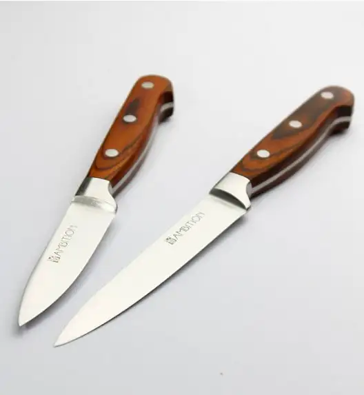AMBITION TITANIUM Nóż kuchenny 13 cm / drewniana rękojeść