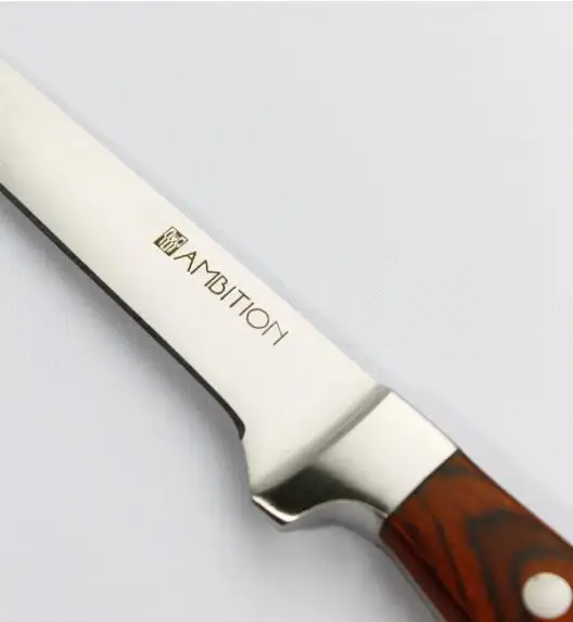 AMBITION TITANIUM Nóż kuchenny do filetowania 15 cm / drewniana rękojeść
