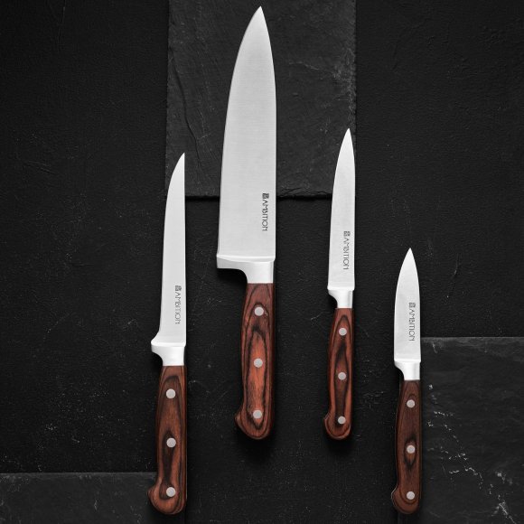 AMBITION TITANIUM Nóż kuchenny do filetowania 15 cm / drewniana rękojeść