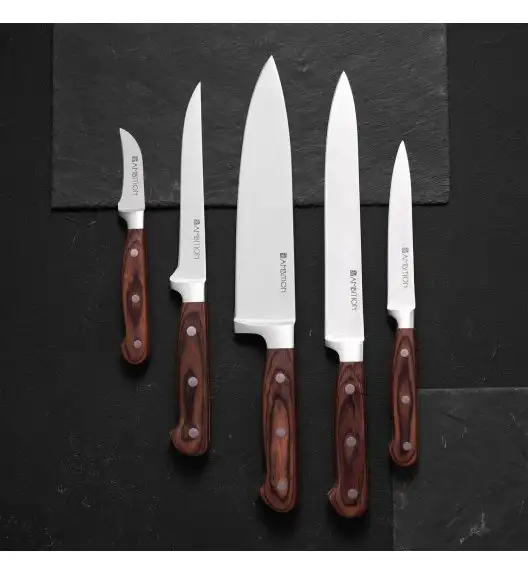 AMBITION TITANIUM Nóż kuchenny uniwersalny 20 cm / drewniana rękojeść