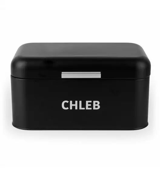 TADAR SALVADOR Chlebak z napisem 30,5 x 18 cm / czarny / stal nierdzewna