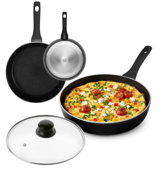 GERLACH HARMONY CLASSIC Patelnia 28 cm z pokrywką / powłoka ceramiczna ILAG / 2 elementy