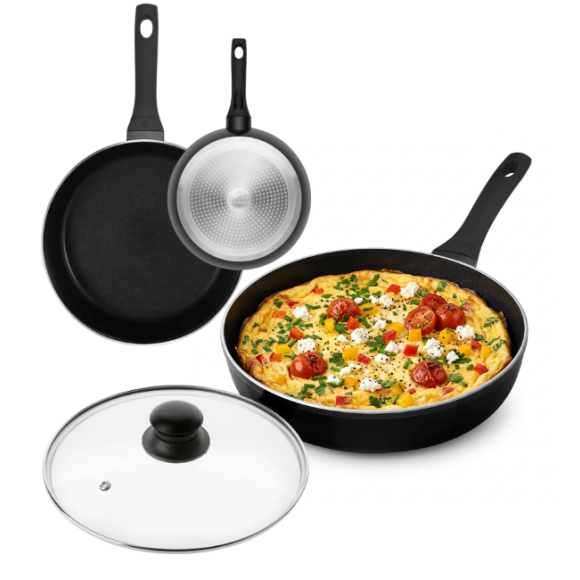 GERLACH HARMONY CLASSIC Patelnia 28 cm z pokrywką / powłoka ceramiczna ILAG / 2 elementy