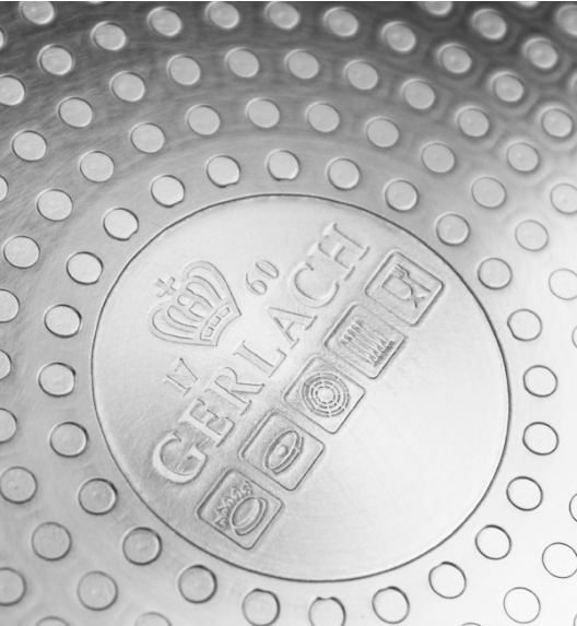 GERLACH HARMONY CLASSIC POŁYSK Patelnia 24 cm z pokrywką / powłoka ceramiczna ILAG