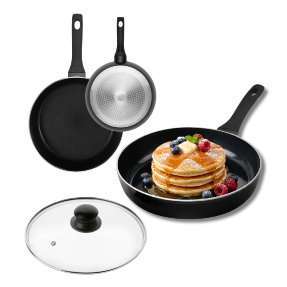 GERLACH HARMONY CLASSIC POŁYSK Patelnia z powłoką ceramiczną ILAG 20 cm z pokrywką / 2 elementy