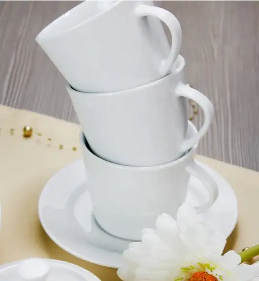 WYPRZEDAŻ! ARZBERG EMILY Niemiecki serwis obiadowo-kawowy 50 el / 6 os / porcelana