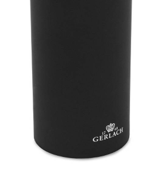 GERLACH SMART BLACK 994 Zestaw noży w bloku 6 elementów + ostrzałka 2w1 / antypoślizgowa rękojeść / 994CZARNY/2w1