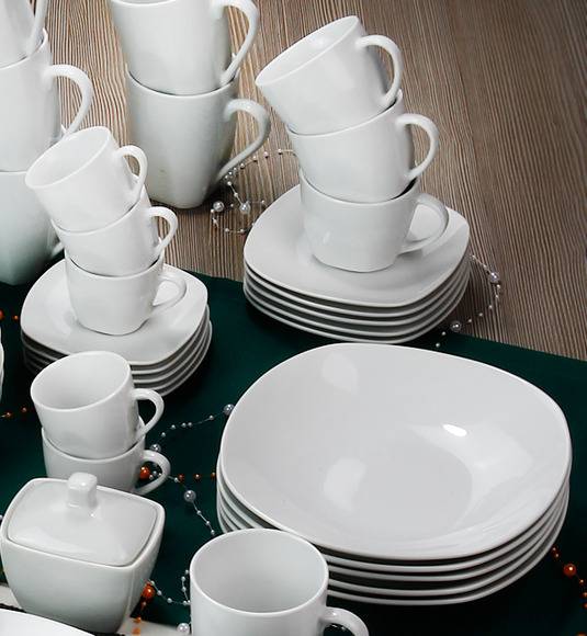 ARZBERG MERCURY Niemiecki serwis obiadowo-kawowy 124 el / 12 os / porcelana + GRATIS!